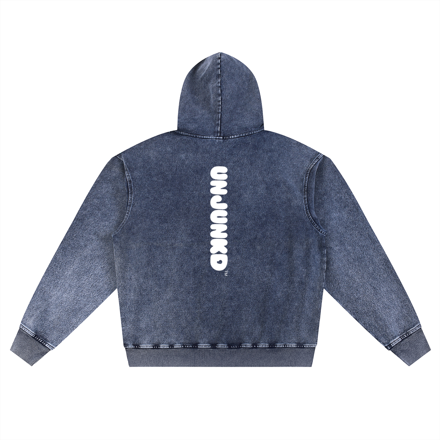 Unjunkd Tonal Snow Wash Oversized Hoodie