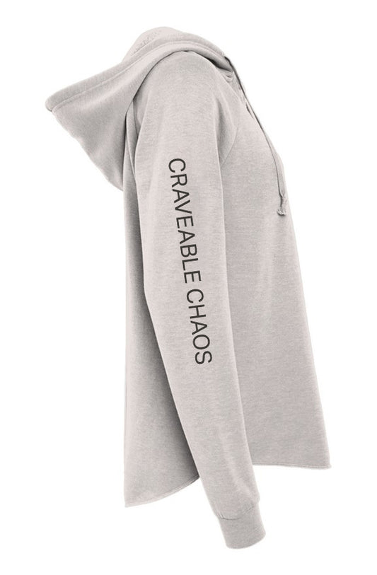Womens Lightweight Wash Hooded Sweatshirt