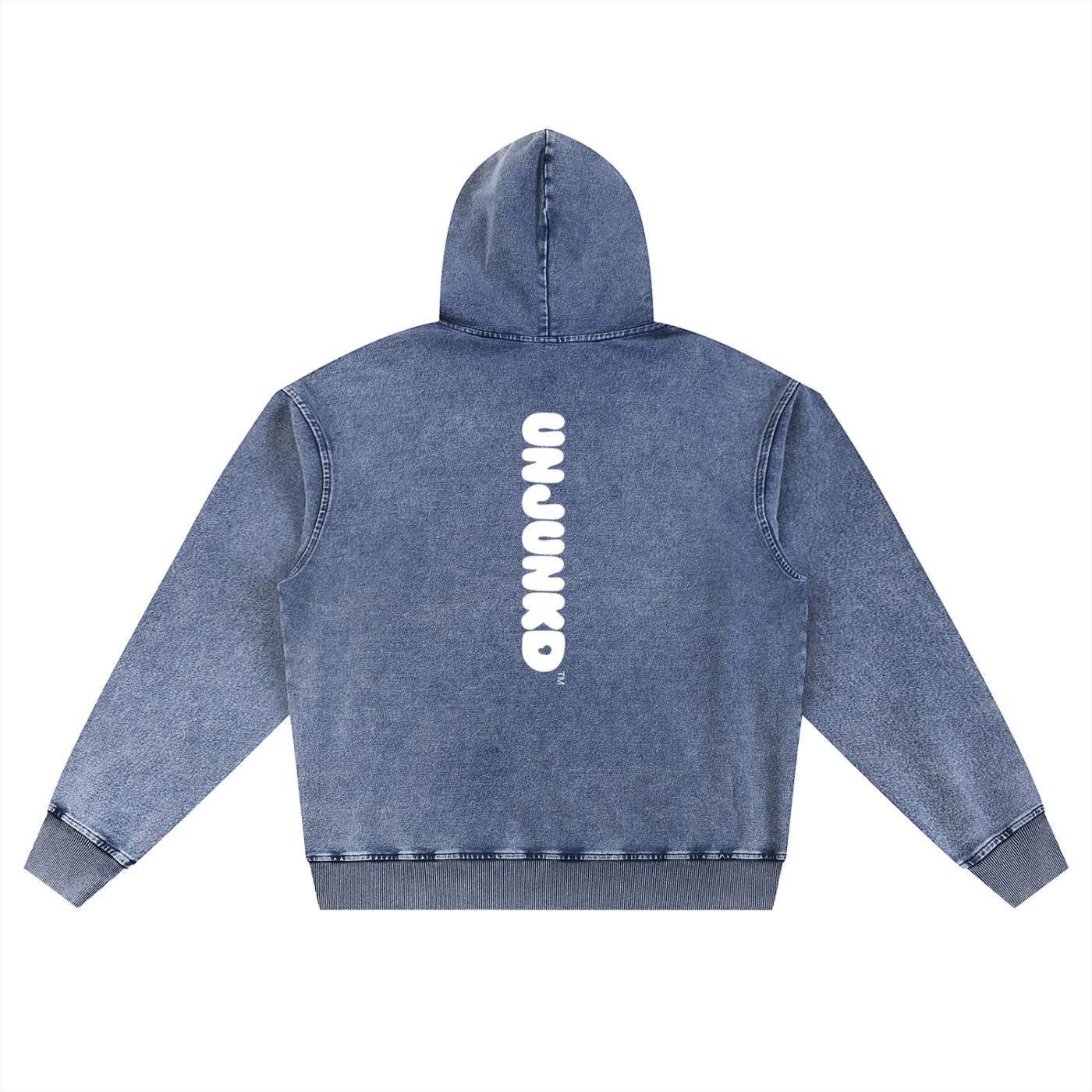 Unjunkd Tonal Snow Wash Oversized Hoodie