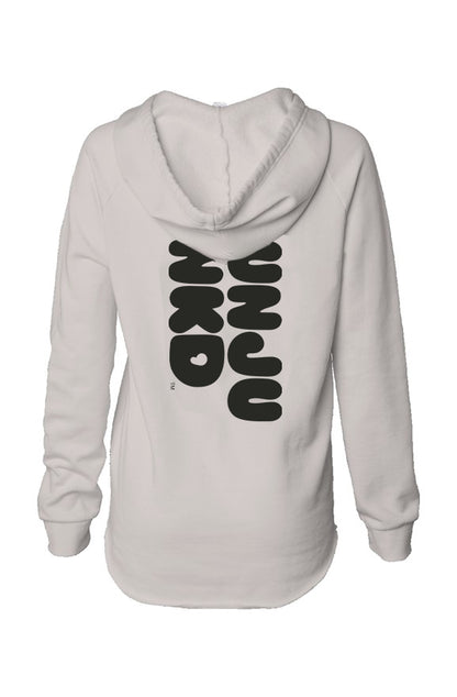 Womens Lightweight  Wash Hooded Sweatshirt