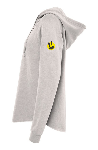 Womens Lightweight  Wash Hooded Sweatshirt