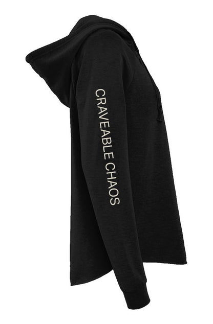 Womens Lightweight  Wash Hooded Sweatshirt