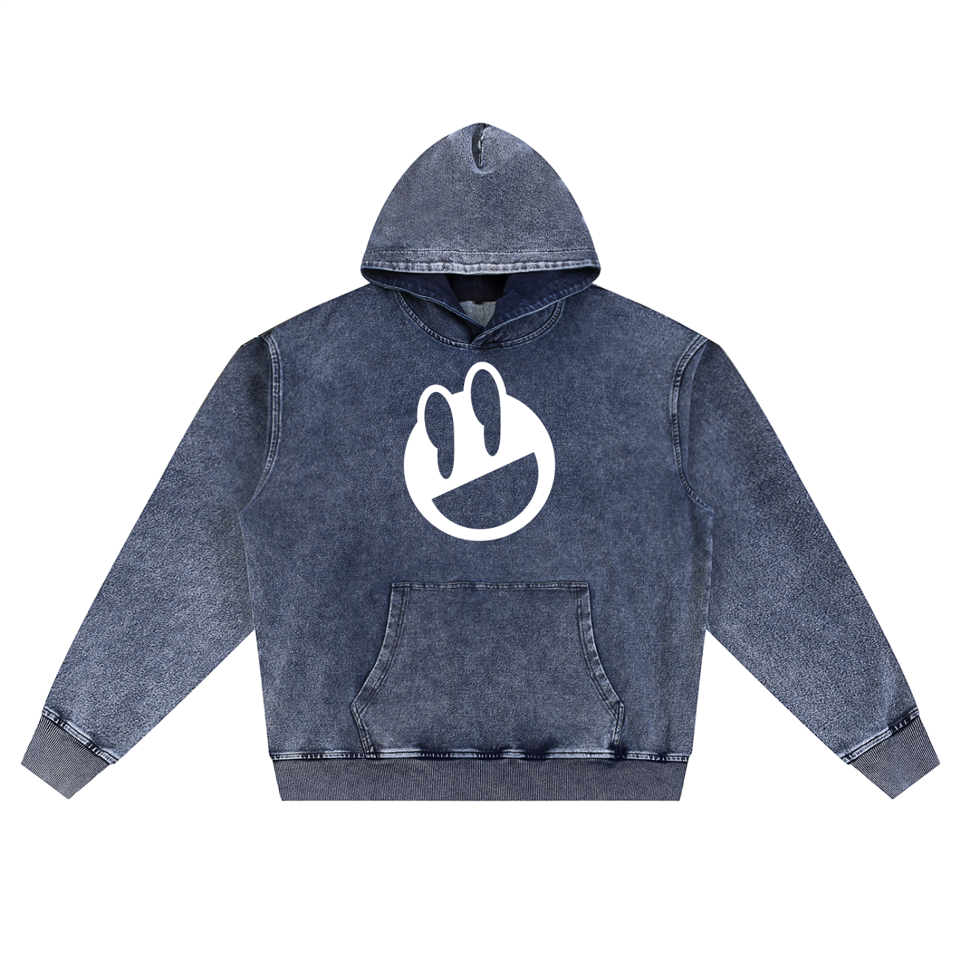 Unjunkd Tonal Snow Wash Oversized Hoodie