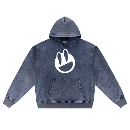 Unjunkd Tonal Snow Wash Oversized Hoodie