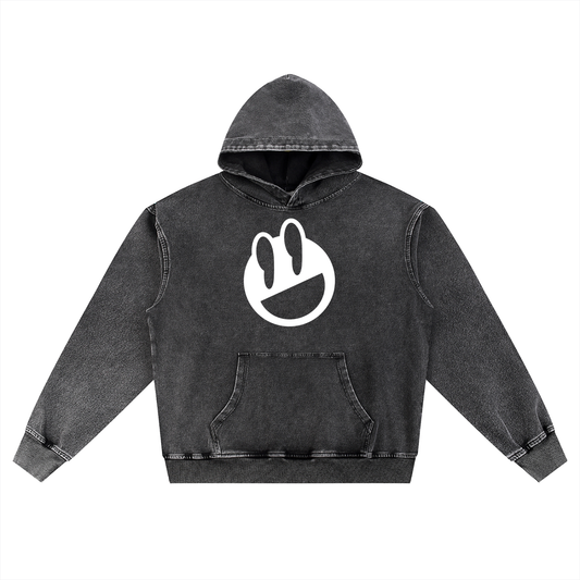 Unjunkd Tonal Snow Wash Oversized Hoodie