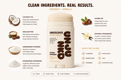 Coconut + Vanilla Natural Deodorant