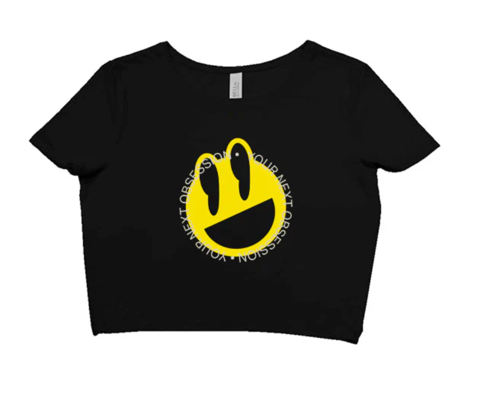 Your Next Obsession Smiley Crop Tee