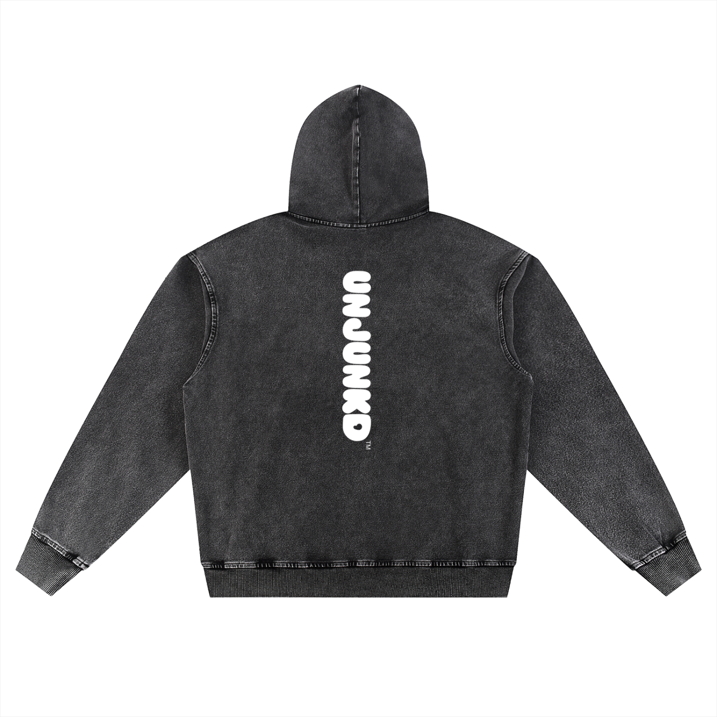 Unjunkd Tonal Snow Wash Oversized Hoodie